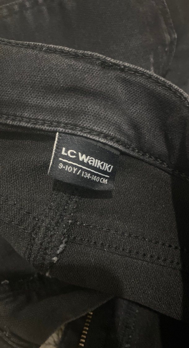 Gri Kadın Regular Fit Denim Pantolon - Görsel 3