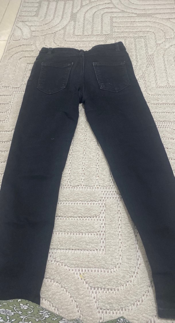 Gri Kadın Regular Fit Denim Pantolon - Görsel 2