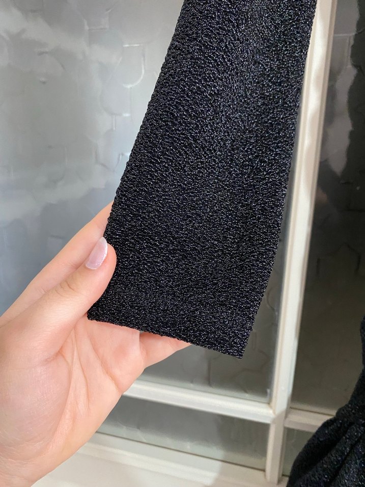 Siyah Straplez Uzun Kollu Midi Triko Elbise - Görsel 5