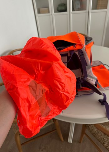 Pembe/lila ve Turuncu Çocuk Okul Çantası Seti - Görsel 5