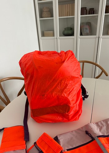 Pembe/lila ve Turuncu Çocuk Okul Çantası Seti - Görsel 6