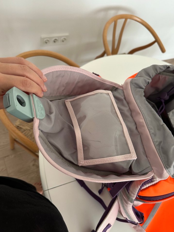 Pembe/lila ve Turuncu Çocuk Okul Çantası Seti - Görsel 4