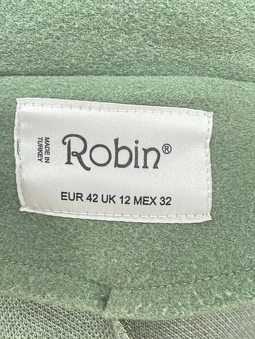 42 Beden yeşil Renk Robin Kaban %70 İndirimli.