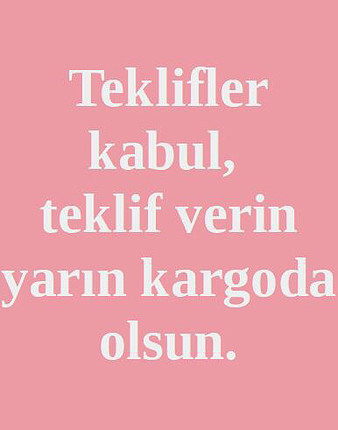 Teklifler kabul