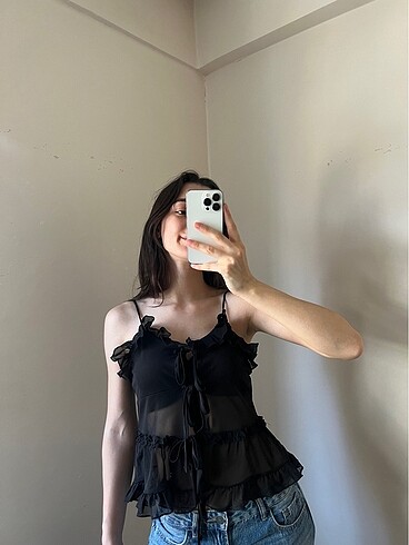 xs Beden Trendyolmilla Siyah Bluz