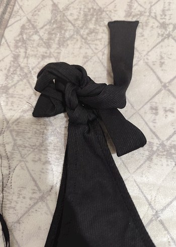 Siyah Midi Boy, Askılı badysuit - Görsel 4