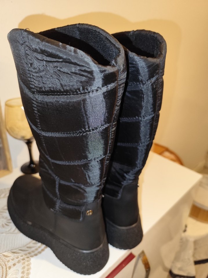 Kadın Siyah Tokalı Dolgu Topuklu inci marka - Görsel 4