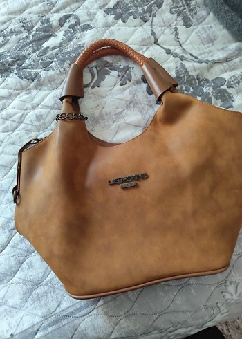 Kahverengi Süet Tokalı Kadın Çanta - Görsel 8