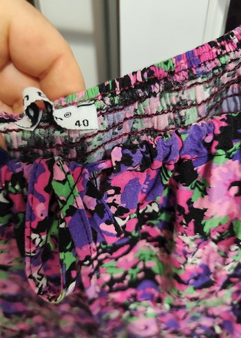 Trendyol & Milla Renkli Batik Desenli Drapeli