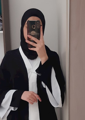 Diğer Uzun Siyah Beyaz Gotik Kadın Elbisesi