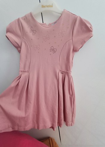 Mayoral Kız Çocuk Pembe Kısa Kollu Elbise