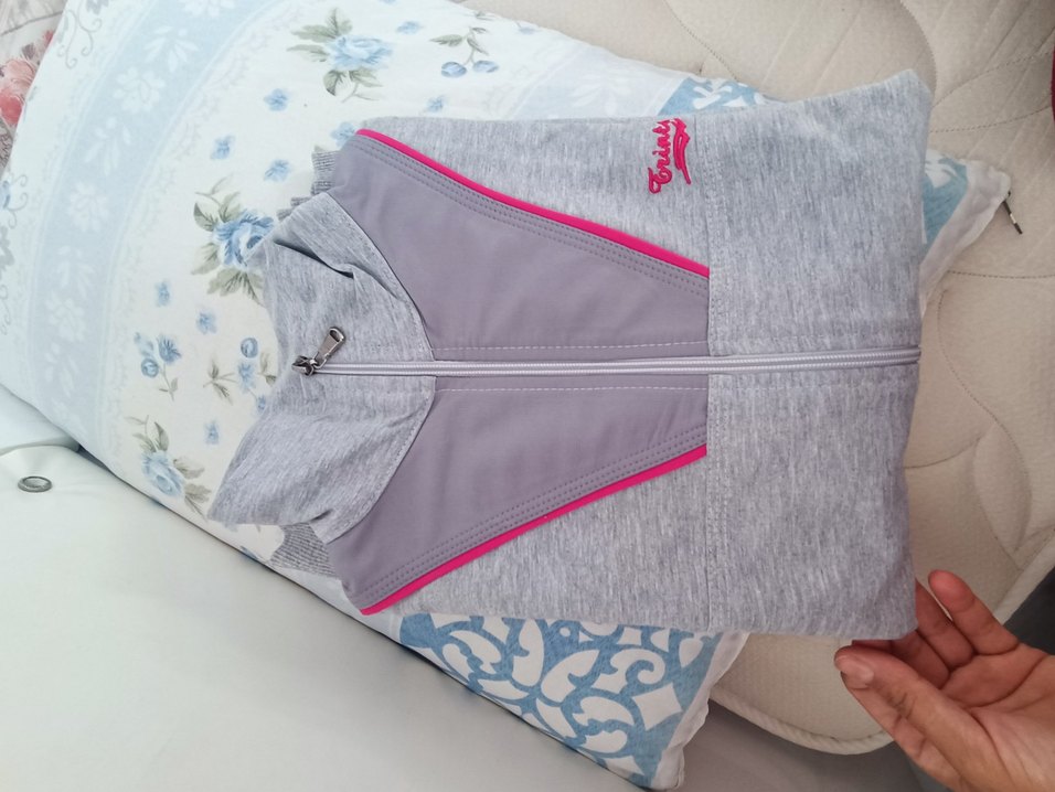 kadın spor ceket uzun fermuarlı yakalı - Görsel 4