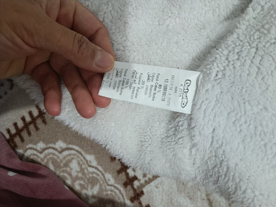 Çocuk Gri Kapüşonlu Peluş Ceket - Görsel 5