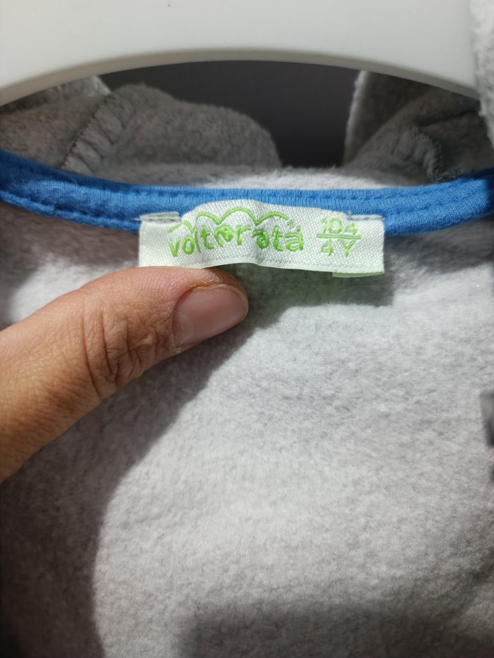 Gri Kapüşonlu Nakışlı Erkek kapşonlu ceket - Görsel 4