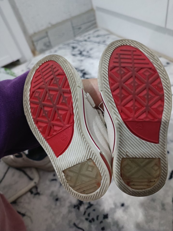 erkek Çocuk Beyaz Cırt Cırtlı Sneakers - Görsel 4