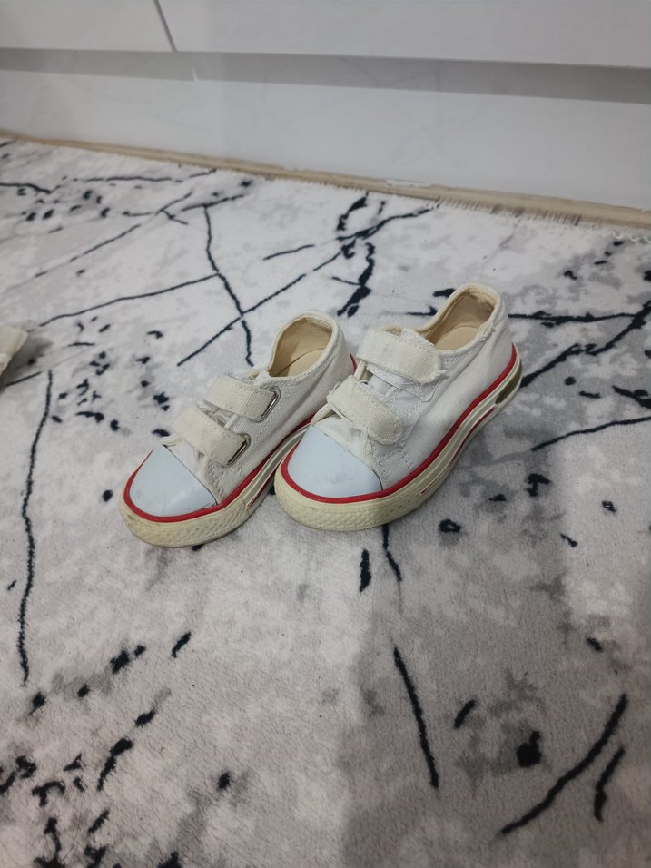 erkek Çocuk Beyaz Cırt Cırtlı Sneakers - Görsel 2