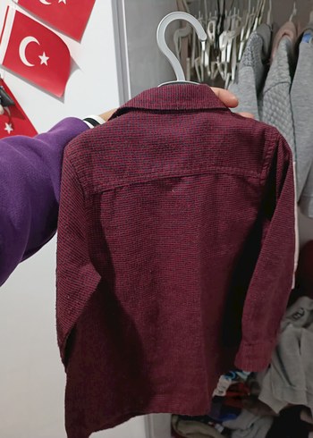 Gri Baskılı Erkek Çocuk Street Wear Ceket gömlek ikili takım - Görsel 8