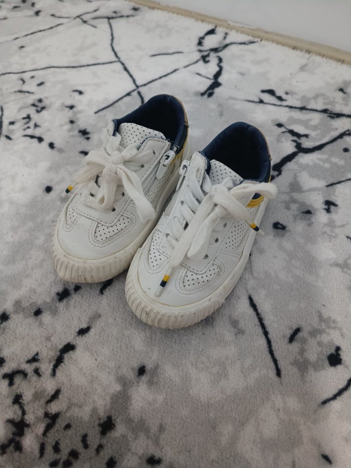 Renkli Bağcıklı ve fermuarlı Erkek Çocuk Spor Ayakkabı - Görsel 3