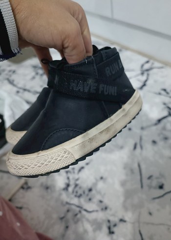 Siyah Erkek Çocuk deri  Botlar - Görsel 4