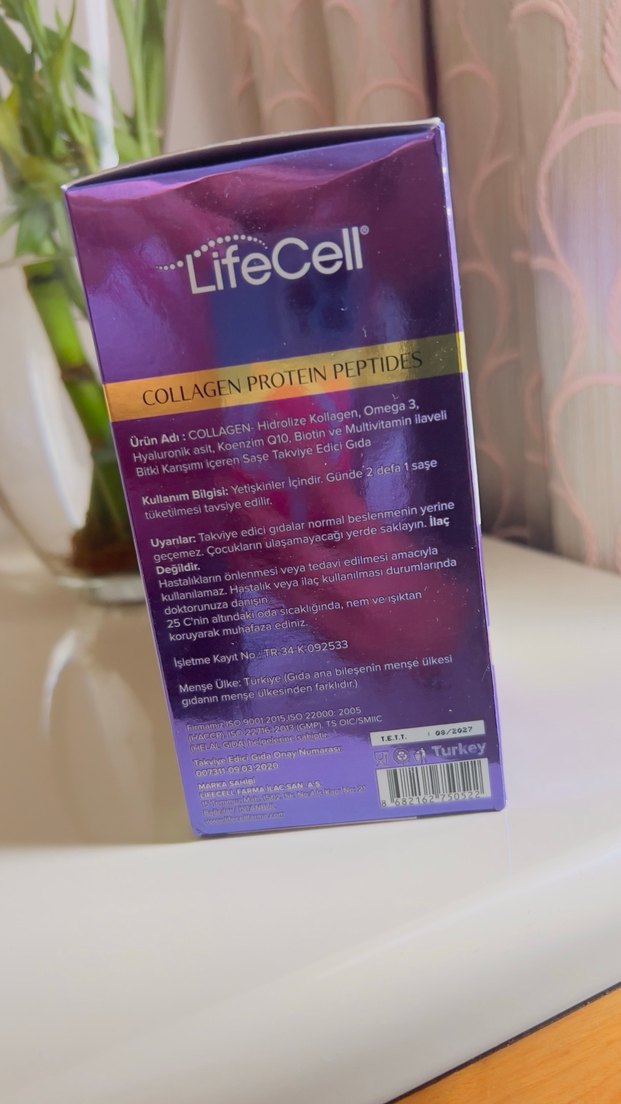 LifeCell Omega3 Kollajen Takviyesi 30 Saşe - Görsel 2