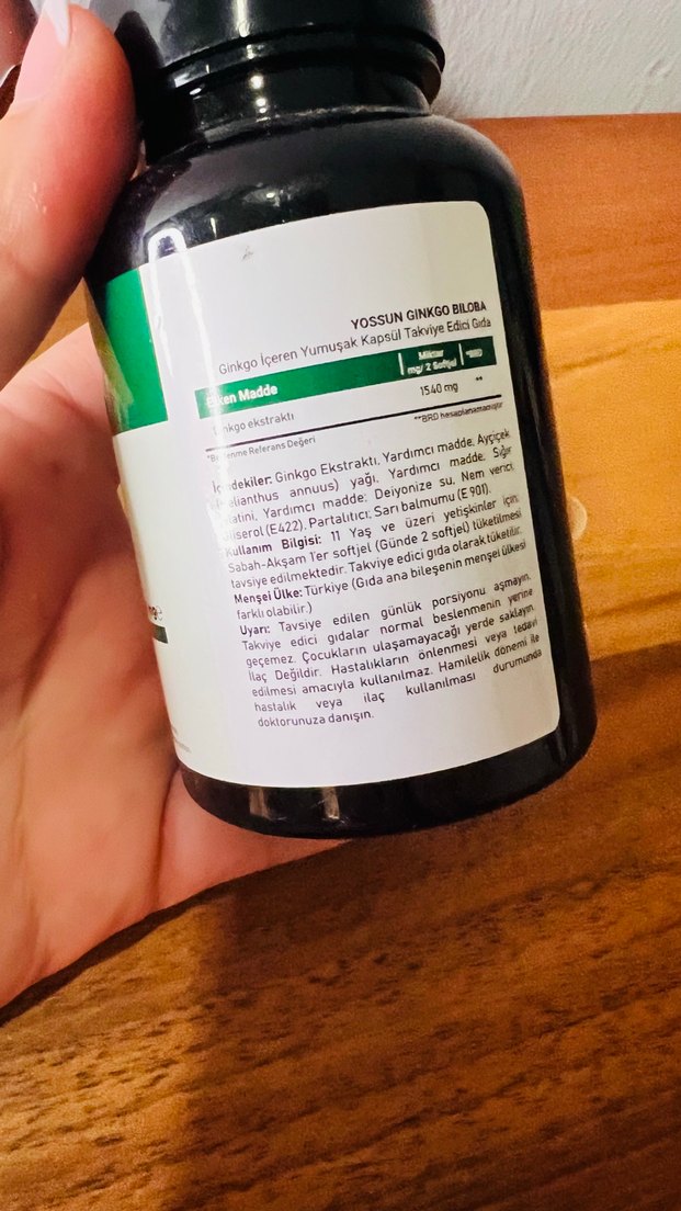 Yossun Ginkgo Biloba 60 Kapsül - Görsel 2