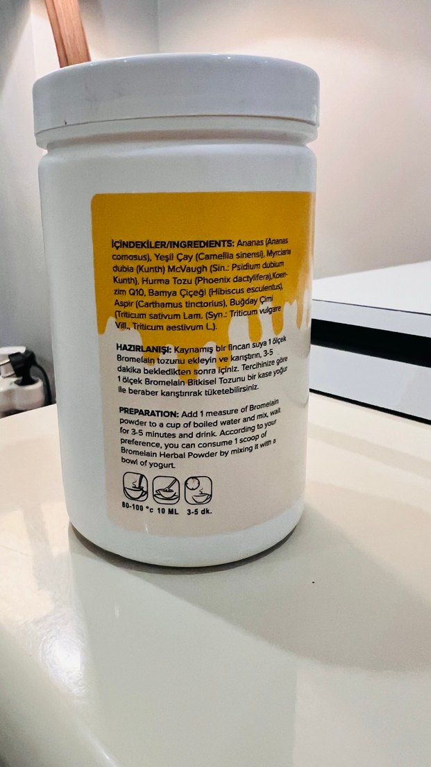 DERMOLOG Bromelain Bitki Tozu 200g - Görsel 3