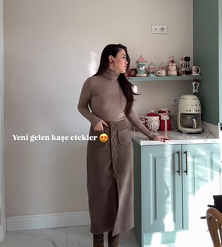 Massimo Dutti Kaşe Etek