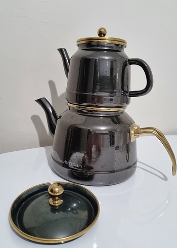 Emsan Emsan Emaye Çaydanlık / Siyah