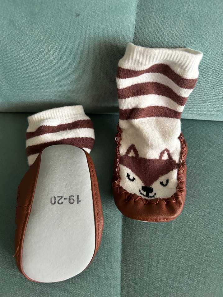 Kahverengi Nakışlı Erkek Çorap - Görsel 2