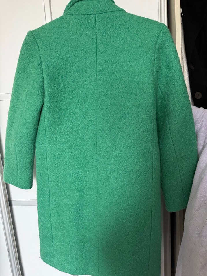 D&G Düğmeli Yeşil Midi Kaban - Görsel 4