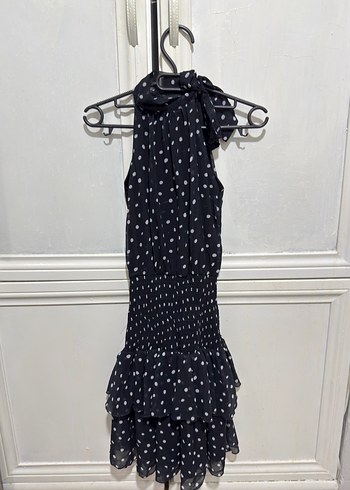 Zara Mini Fırfırlı Elbise