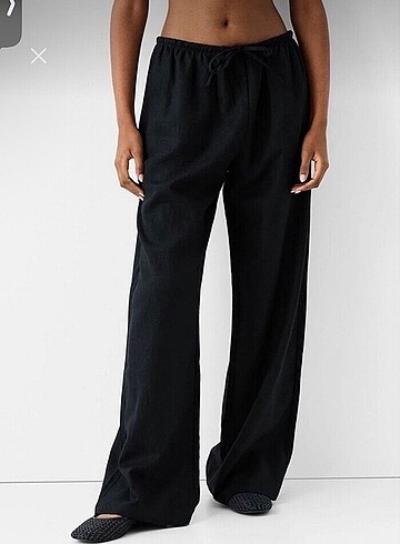 Bershka keten pantolon