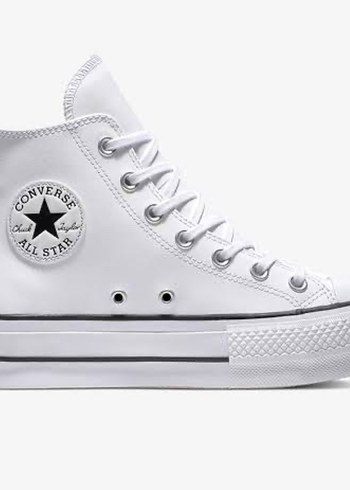 Converse Kadın Beyaz Platform Spor Ayakkabı