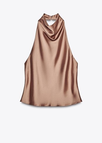 Zara saten top