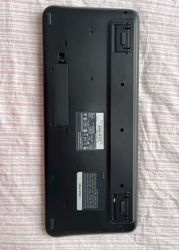 Microsoft Siyah Kablosuz Klavye USB ve pil - Görsel 2