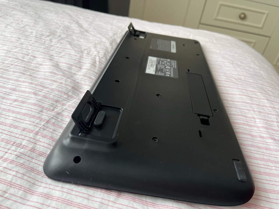 Microsoft Siyah Kablosuz Klavye USB ve pil - Görsel 3