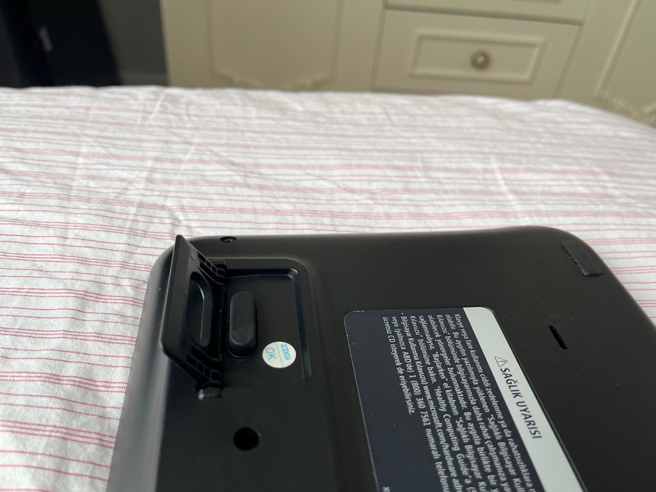 Microsoft Siyah Kablosuz Klavye USB ve pil - Görsel 4