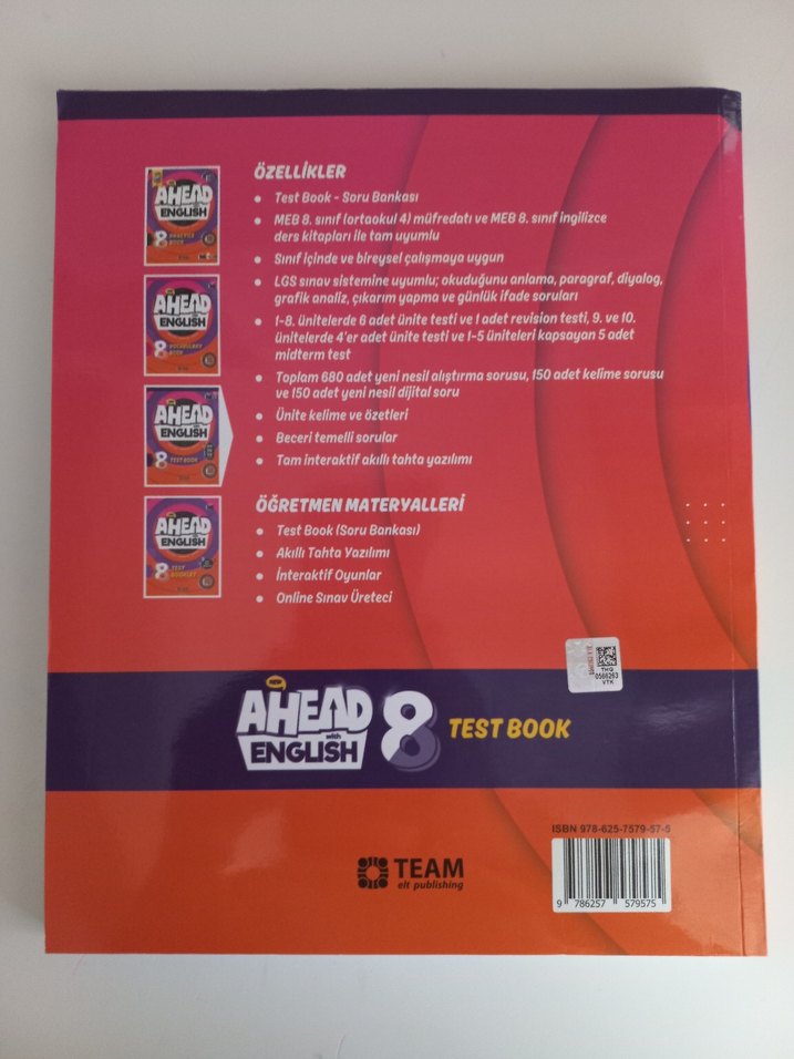 Ahead with English 8. Sınıf test booklet ve test book - Görsel 5