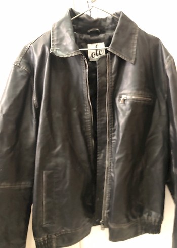 Koton kadın Kahverengi Deri Biker Ceket