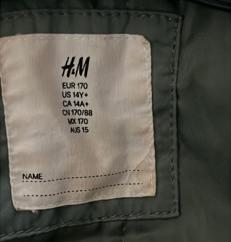 H&M Kapuşonlu Haki Bomber Ceket - Görsel 3