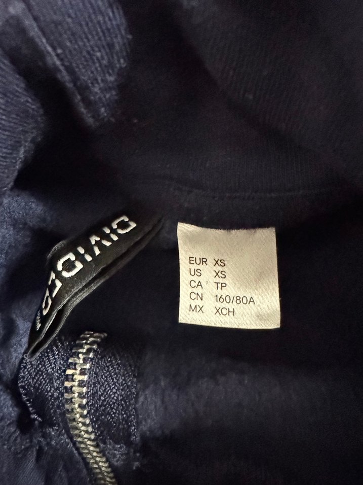 H&M Kadın Lacivert Yarım Fermuarlı Sweatshirt - Görsel 2