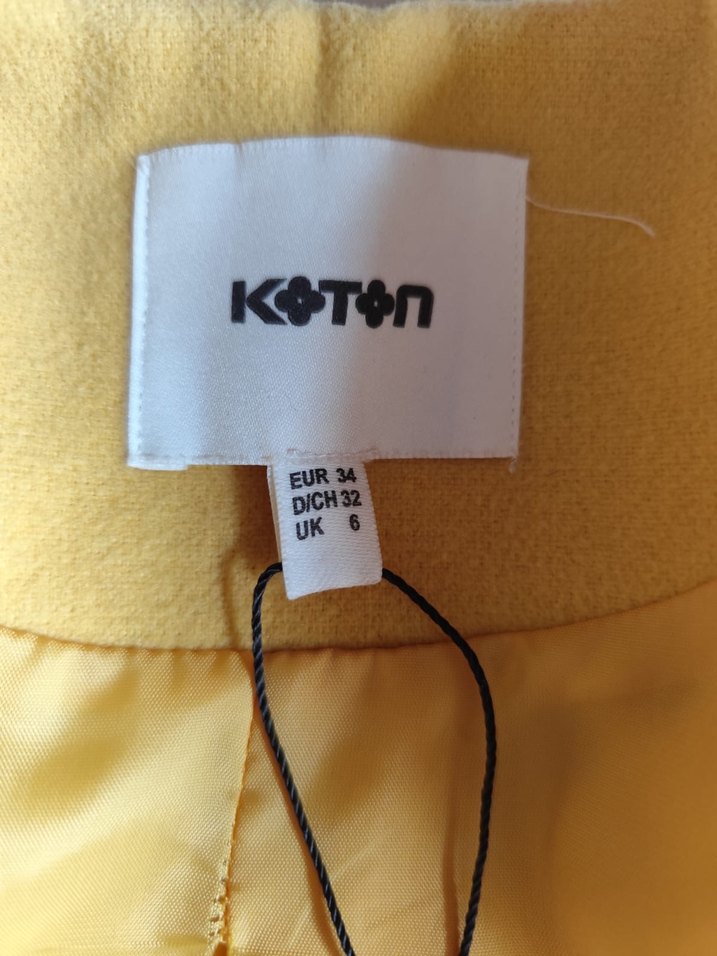 Koton sarı kaban - Görsel 2