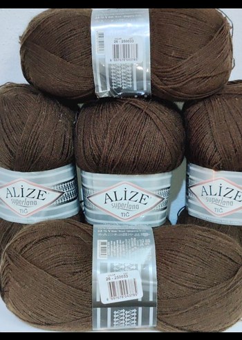 Alize Superlana Tığ Kahverengi İplik