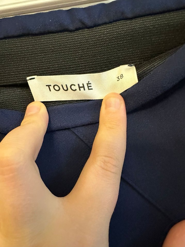 Lacivert Uzun Drapeli Kadın Etek - Görsel 2