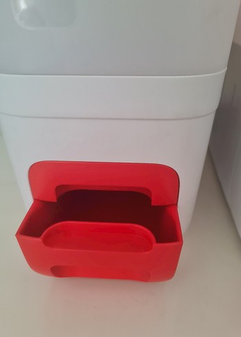  Beden kırmızı Renk Kırmızı Kapaklı Plastik Mutfak Saklama Kabı