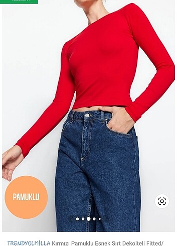 Trendyol & Milla Sırt dekolteli bluz