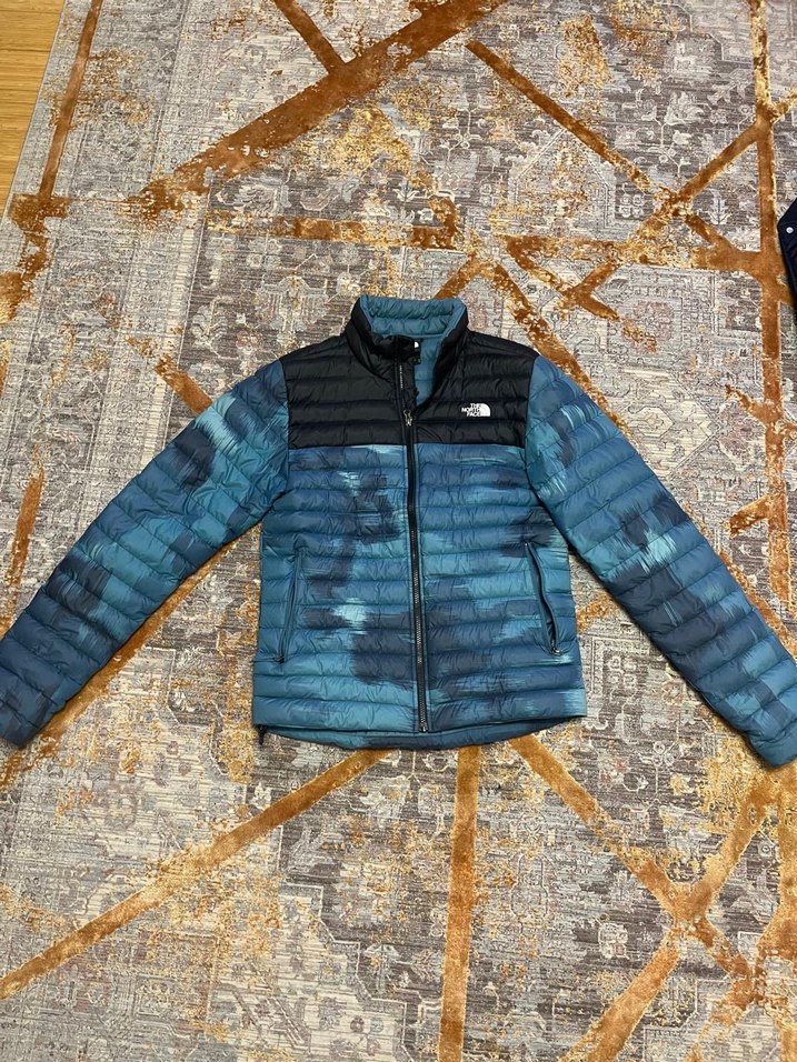North Face Erkek Mavi Siyah Fermuarlı Mont S beden - Görsel 2