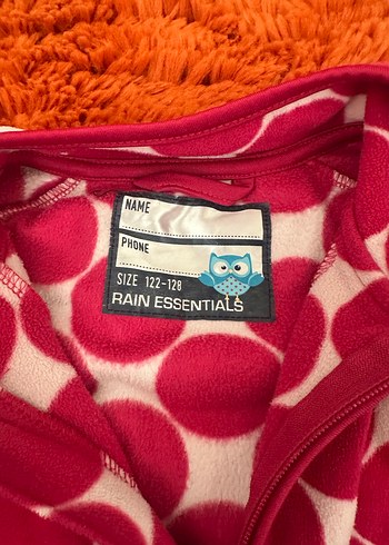 Kız Çocuk Puantiyeli Fermuarlı Polar Ceket - Görsel 3