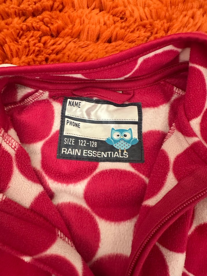 Kız Çocuk Puantiyeli Fermuarlı Polar Ceket - Görsel 3