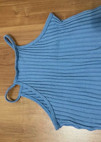 Zara Nakışlı, Yüksek Yakalı Mavi Kot Atlet - Görsel 3